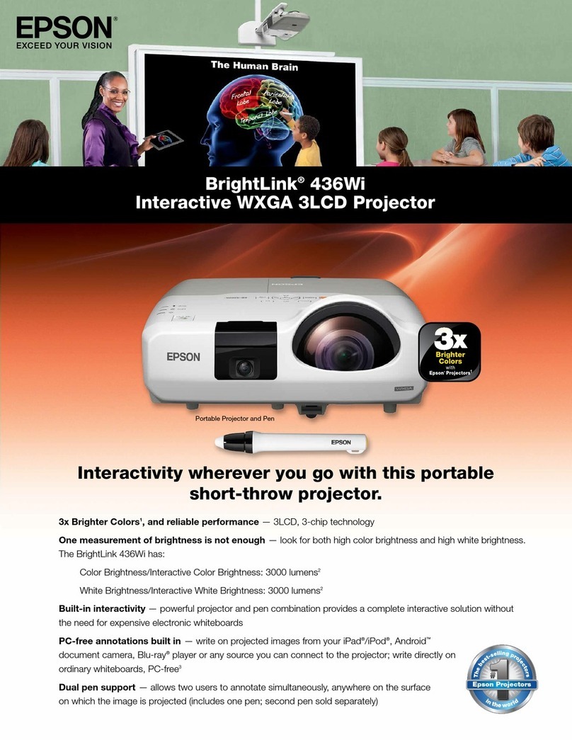 Epson BrightLink 436Wi Installation instructions