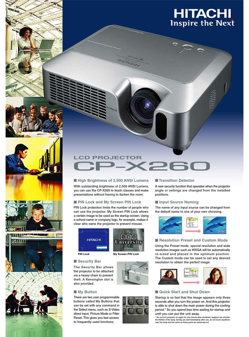 Hitachi CP-X260W User manual