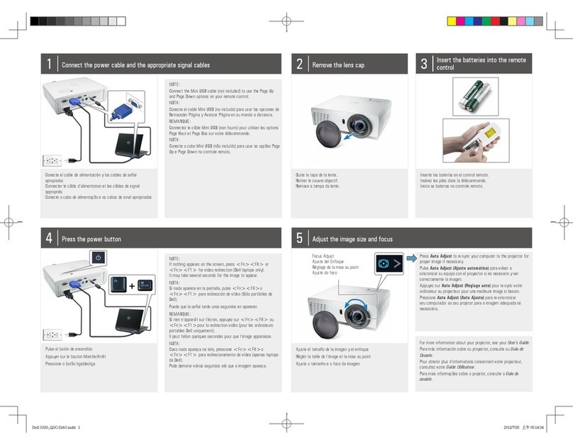 Dell S320 User manual