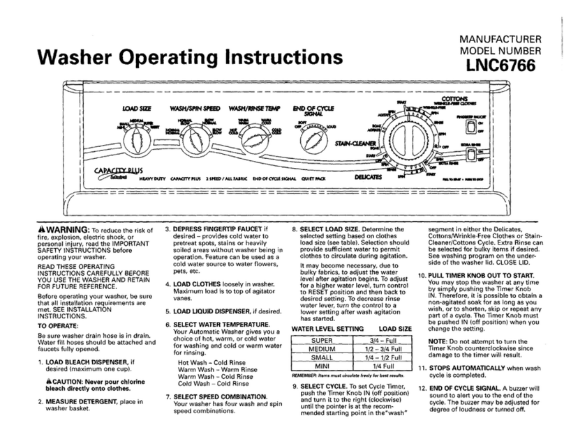 Admiral LNC6766 User manual