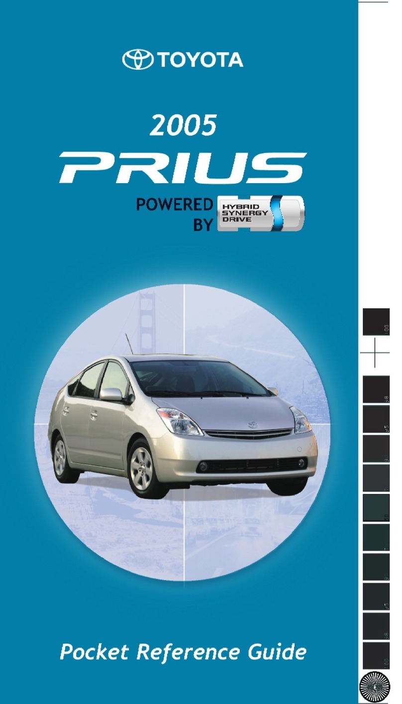 Toyota Prius 2007 Pocket reference guide