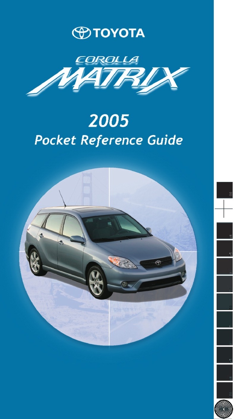 Toyota Corolla guide User manual Toyota Corolla guide User manual