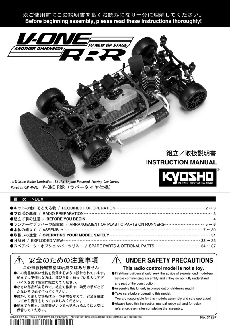 Kyosho V-one RRR instruction manual