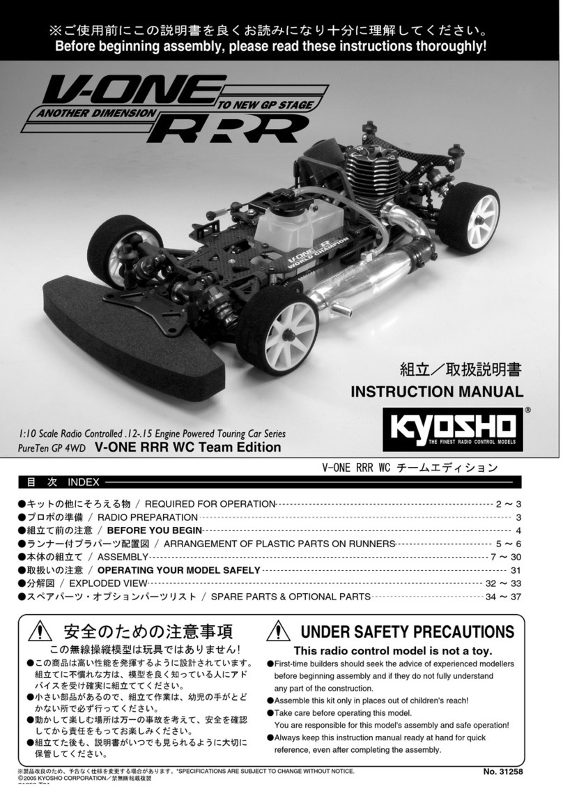 Kyosho V-one RRR User manual