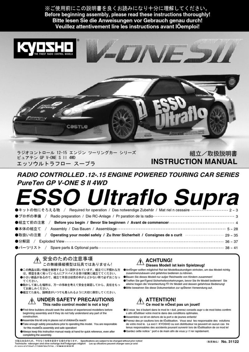 Kyosho V-oneS II User manual