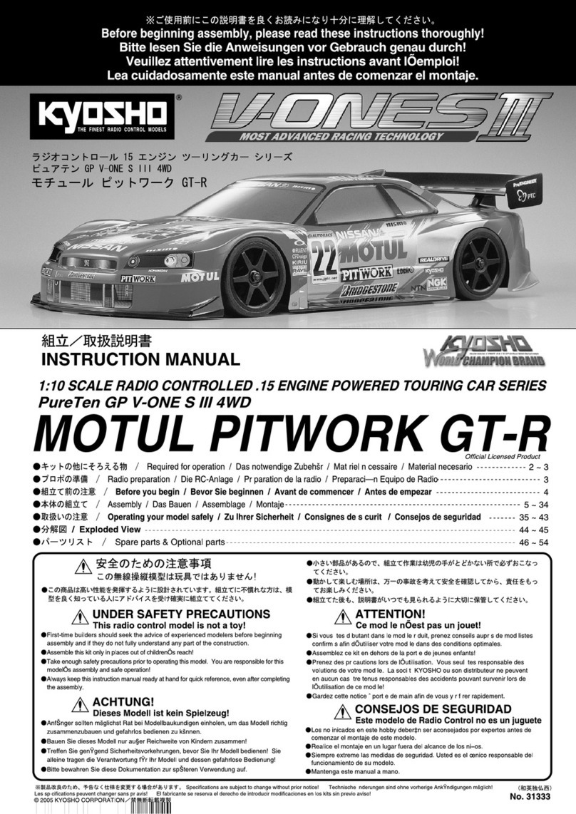 Kyosho V-oneS III User manual