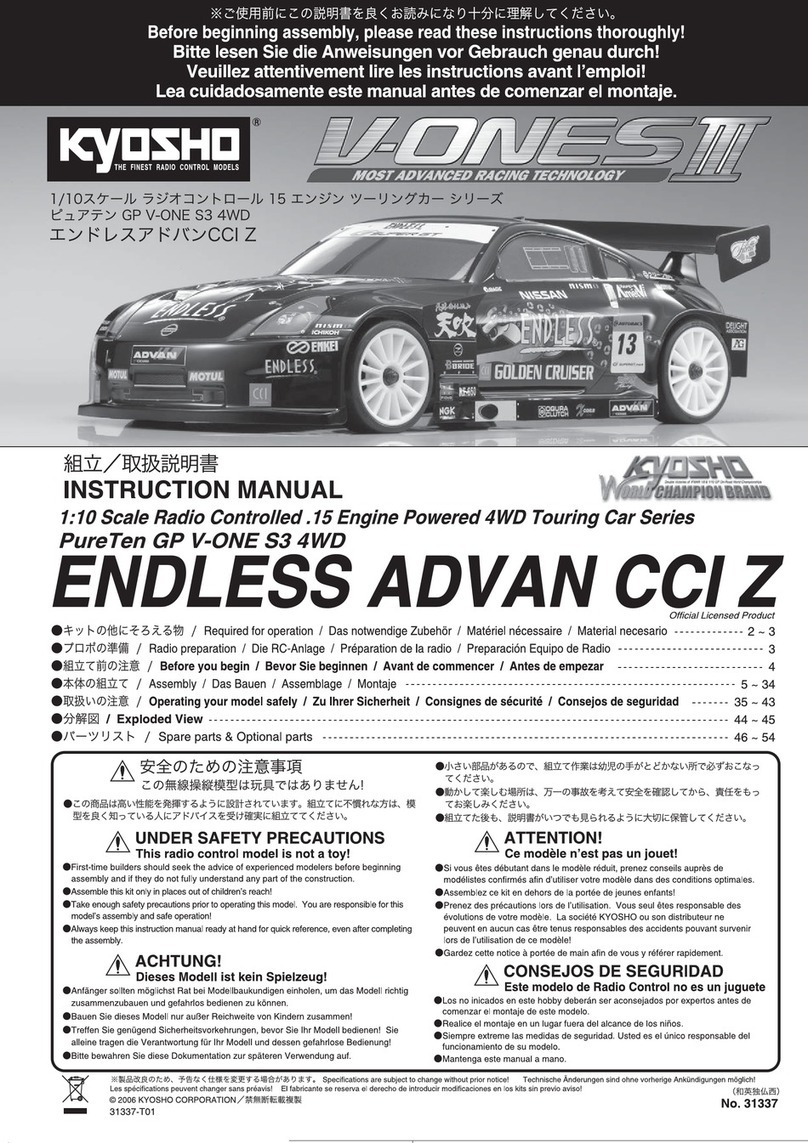 Kyosho V-oneS III instruction manual