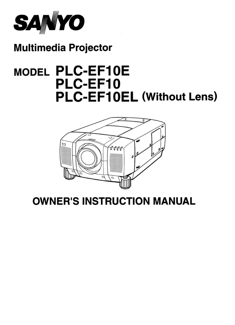 Sanyo EF10NZ - SXGA LCD Projector User manual