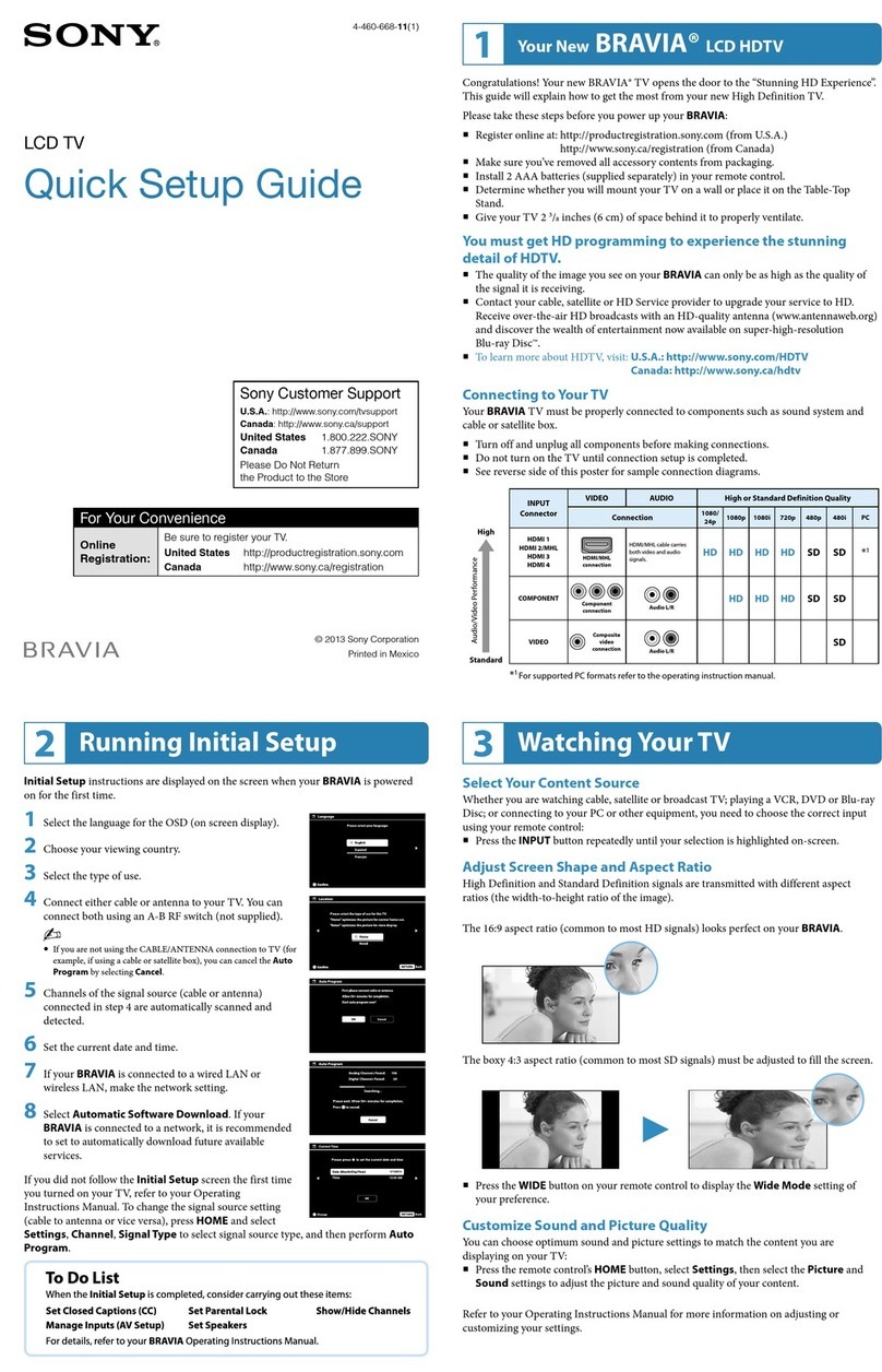 Sony KDL-60R550A User manual