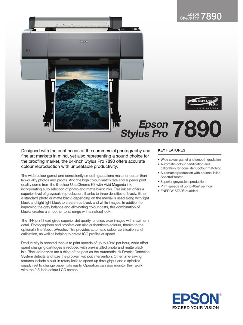 Epson Stylus Pro 7890 Series User manual