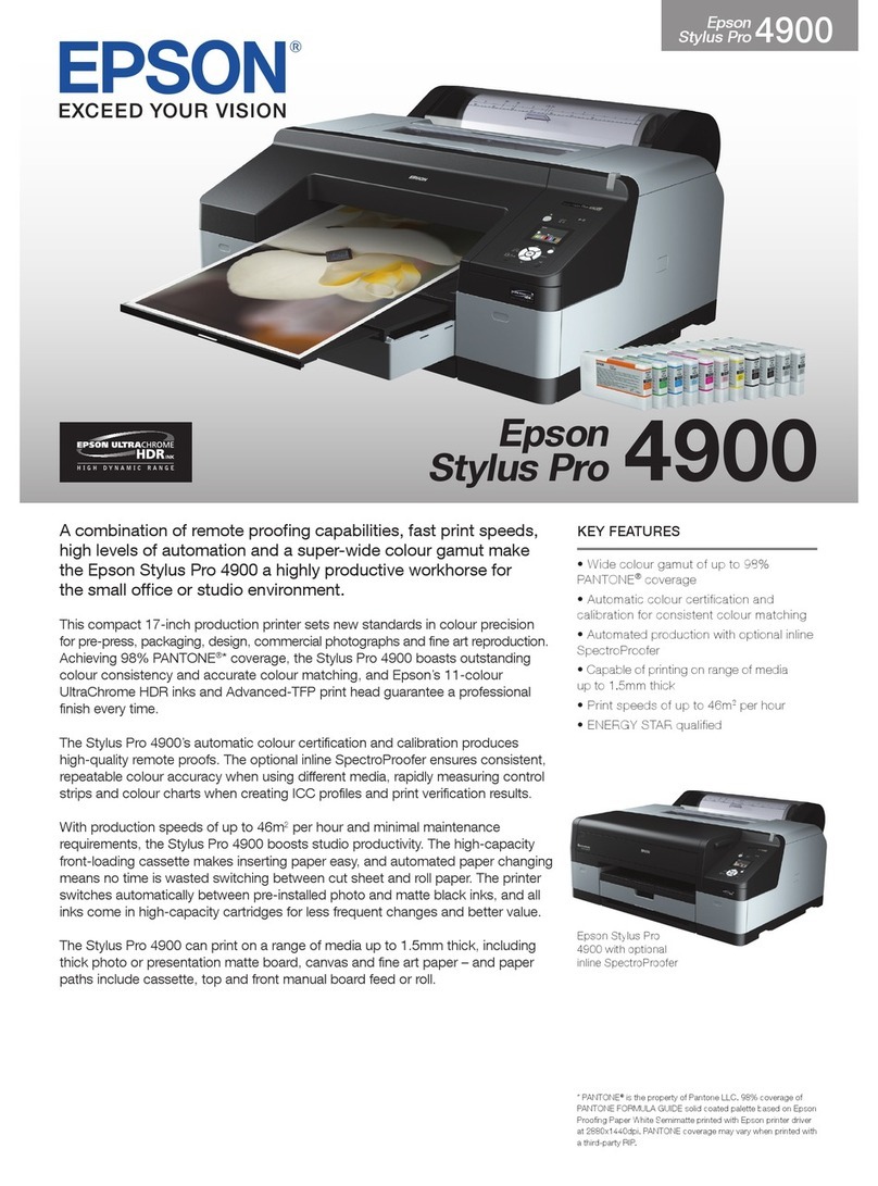 Epson SP4900DES User manual