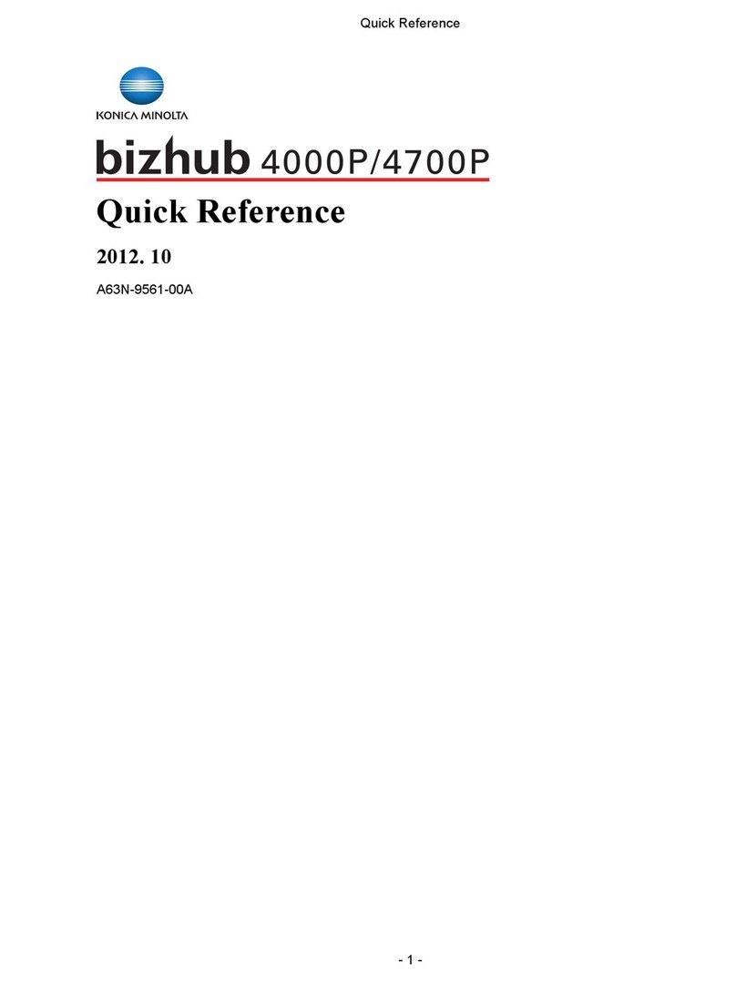 Konica Minolta bizhub 4000P User manual