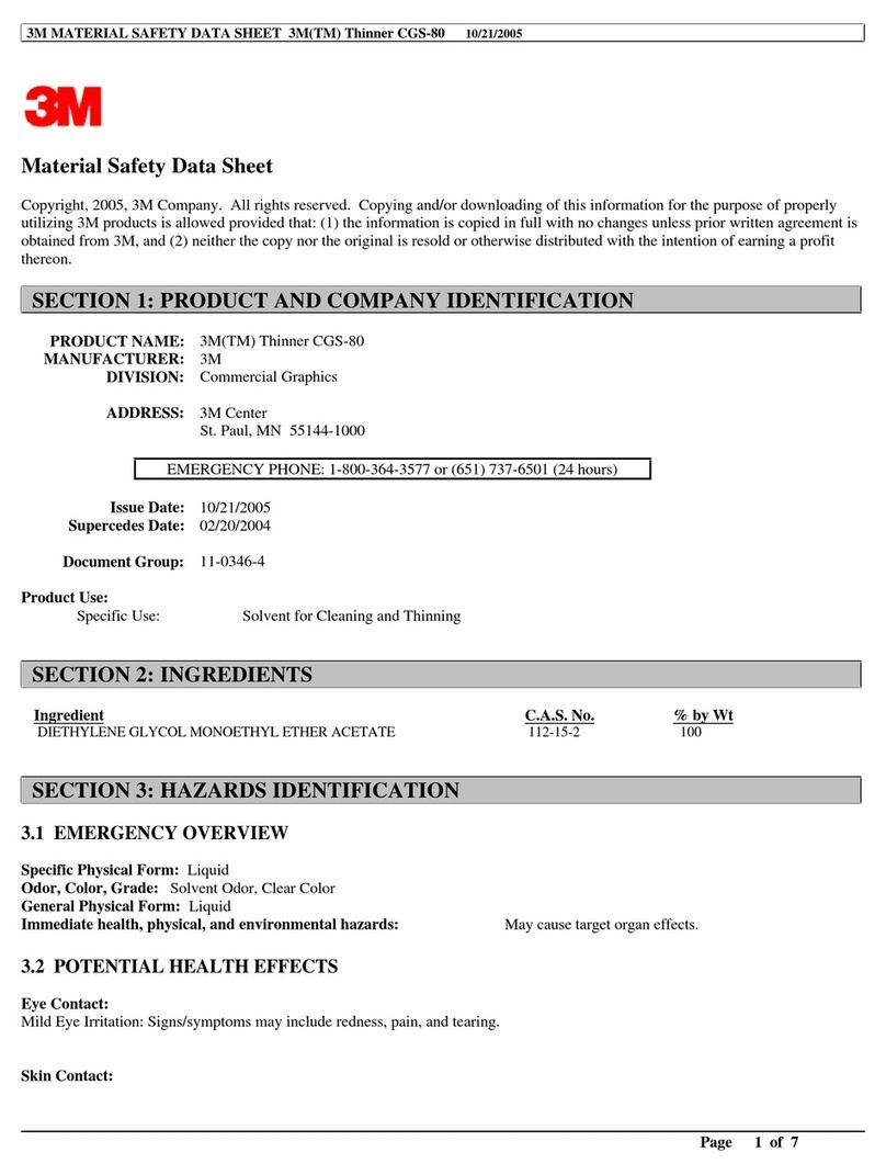 3M Designjet H35000 series Material safety data sheet
