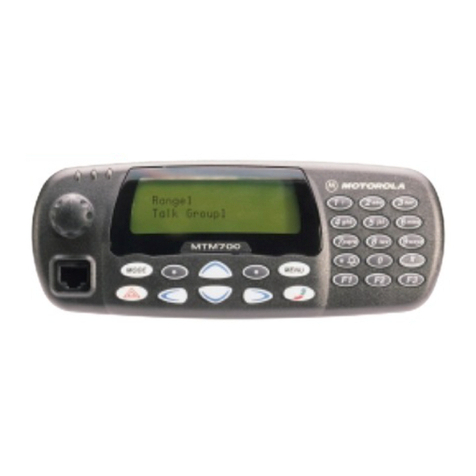 Motorola MTM700 User manual