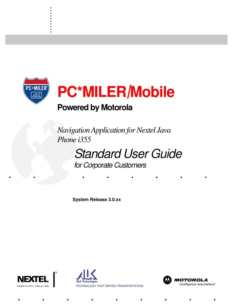 Motorola PC*MILER I355 User manual