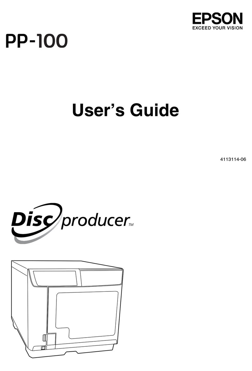 Epson Disc Producer PP-100 User manual