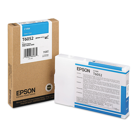 Epson T605200 Operating and maintenance instructions