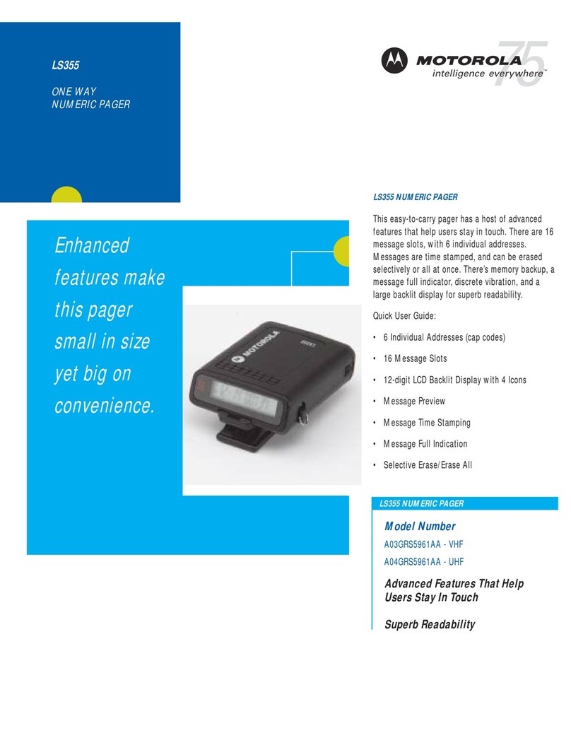 Motorola LS355 User manual
