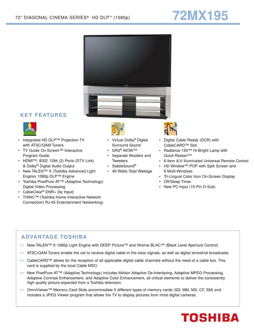 Toshiba 72MX195 specification