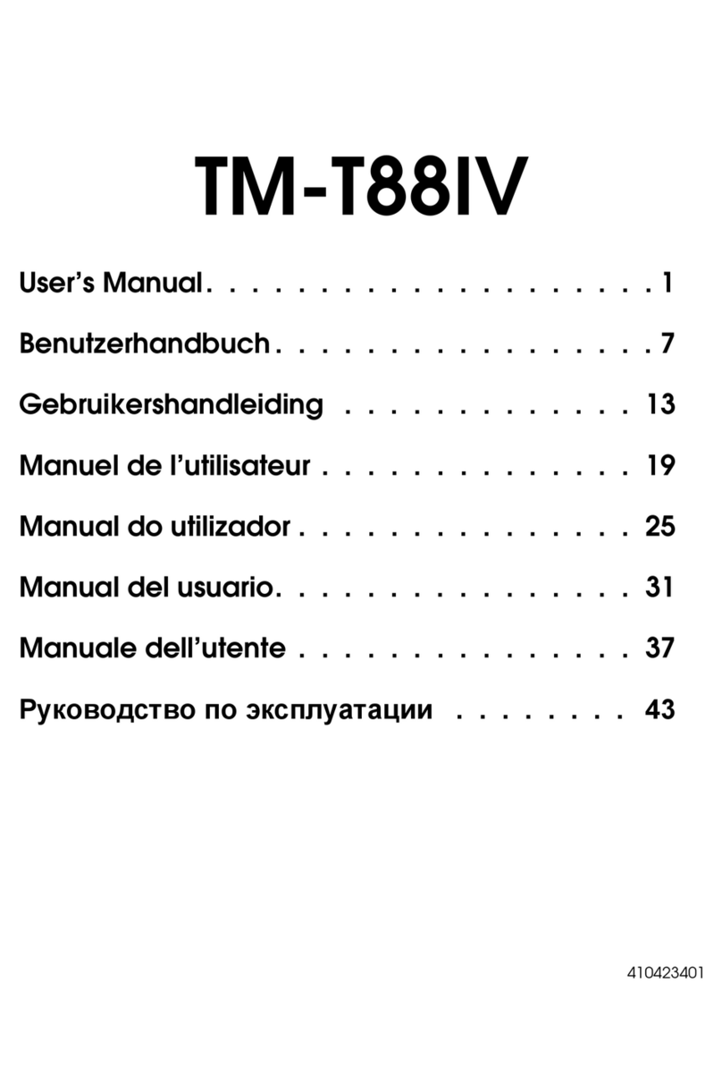Epson T88IV - TM Two-color Thermal Line Printer User manual