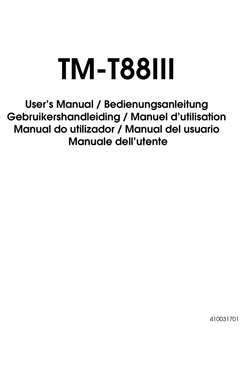 Epson T88III - TM B/W Thermal Line Printer User manual