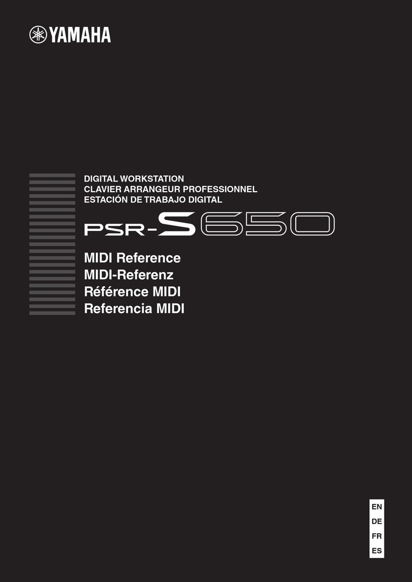 Yamaha PSR-S650 Service manual