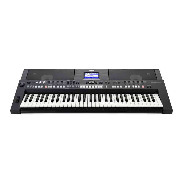 Yamaha PSR-S650 manual