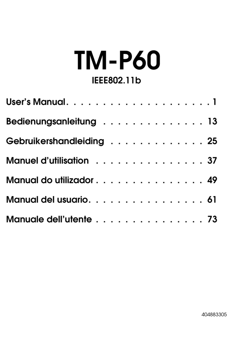 Epson Mobilink TM-P60 User manual