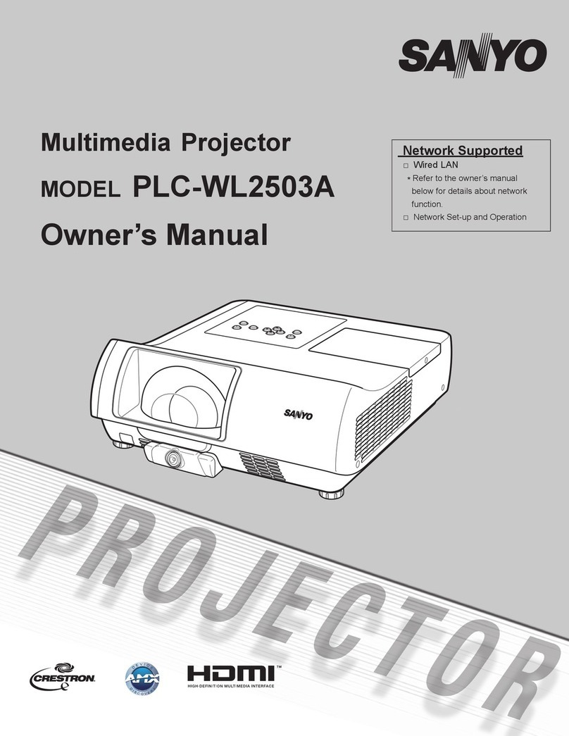Sanyo PLC-WL2503A User manual