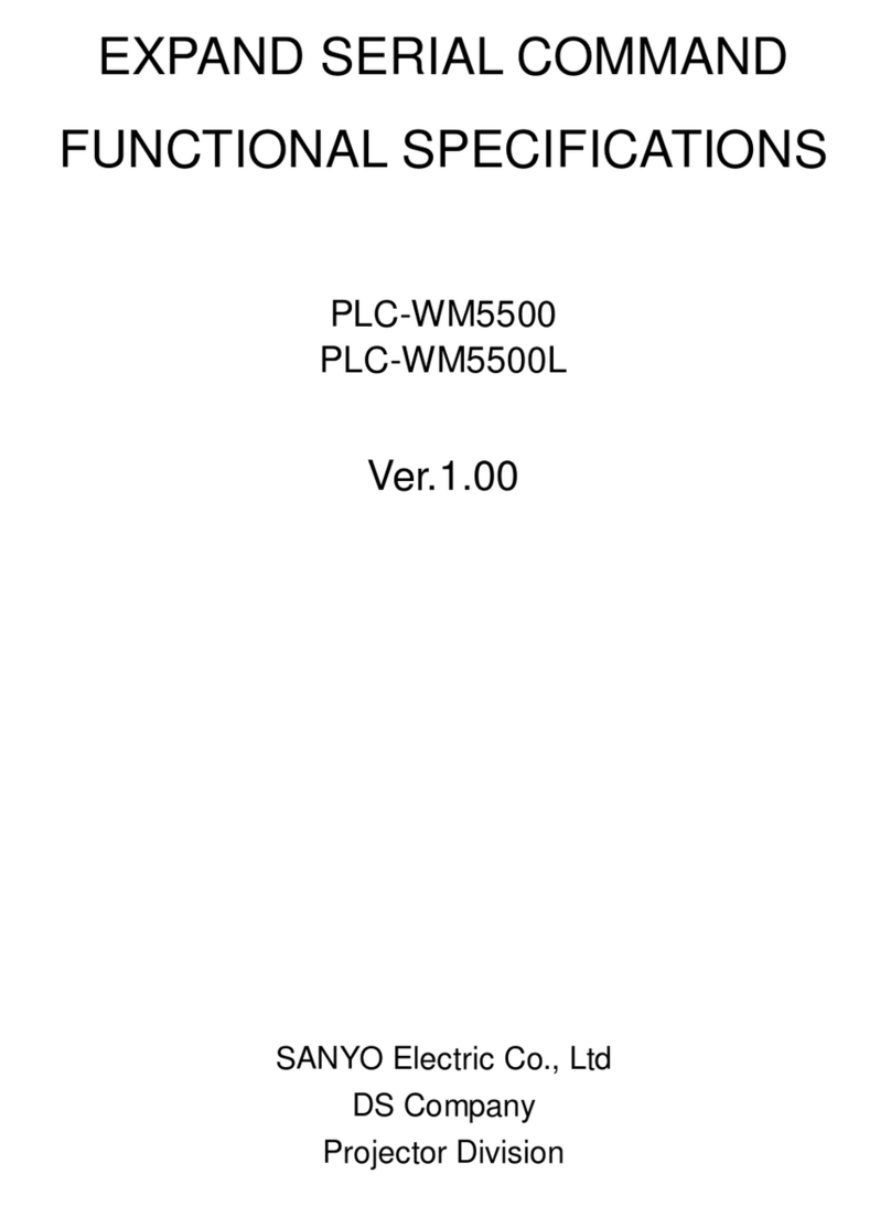 Sanyo PLC-WM5500/L - 5500 Lumens User manual