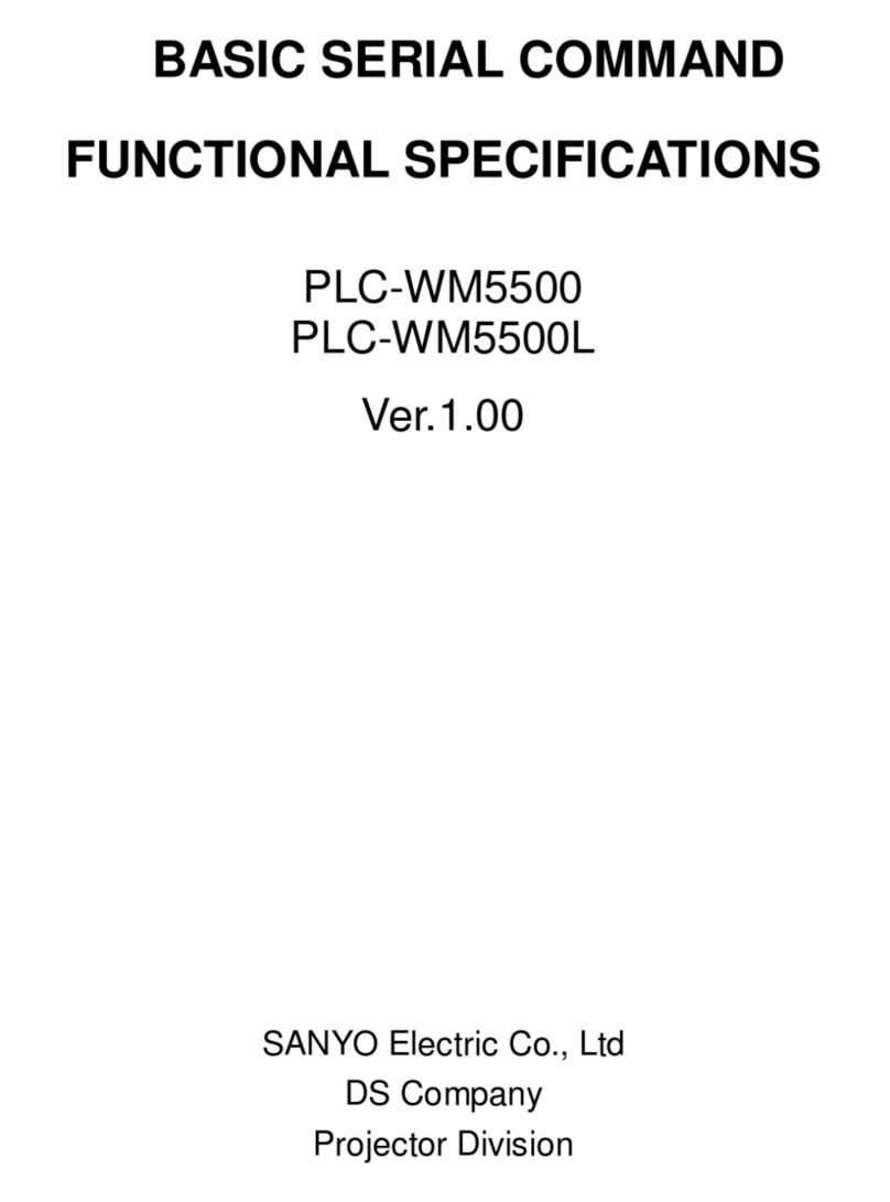 Sanyo PLC-WM5500/L - 5500 Lumens User manual Sanyo PLC-WM5500/L - 5500 Lumens User manual