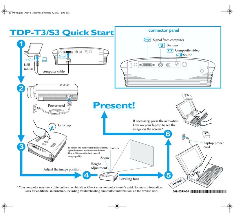 Toshiba TDP-S3 User manual