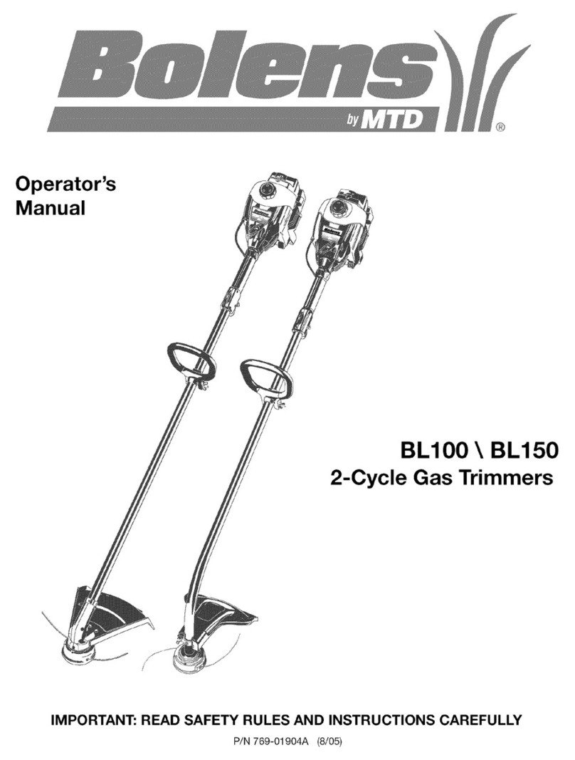 Bolens BL150 User manual