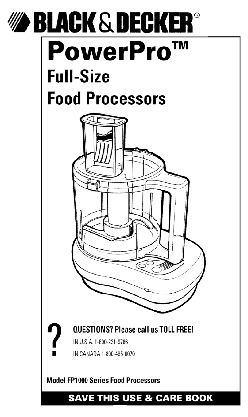 Black & Decker FP1000 Series User manual