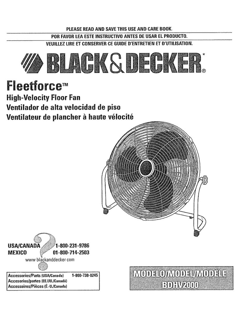 Black & Decker Fleetforce BDHV2000 Installation instructions Black & Decker Fleetforce BDHV2000 Installation instructions