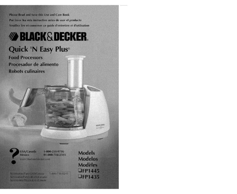 Black & Decker FP1445 instruction manual