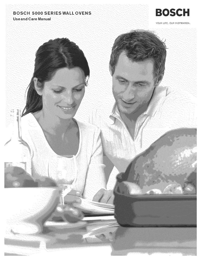 Bosch 5000 Series use and care manual
