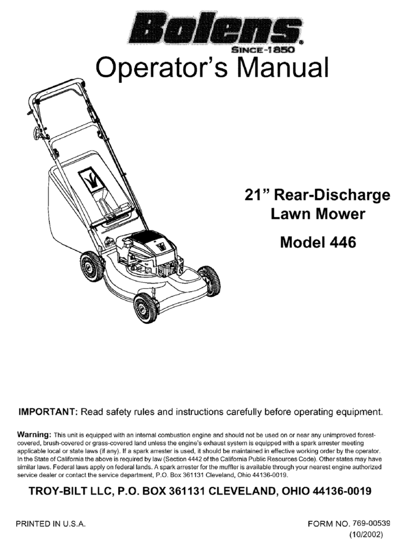 Bolens 446 Operator's manual