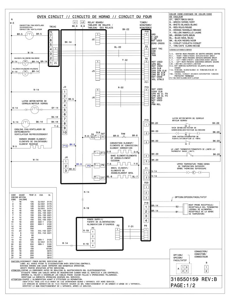 Electrolux EI30DS55LB Wiring diagram