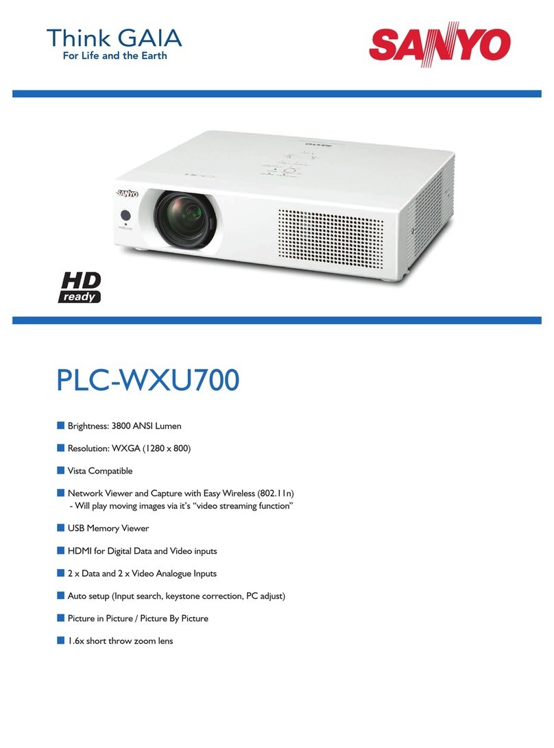 Sanyo Think GAIA PLC-WXU700 User manual
