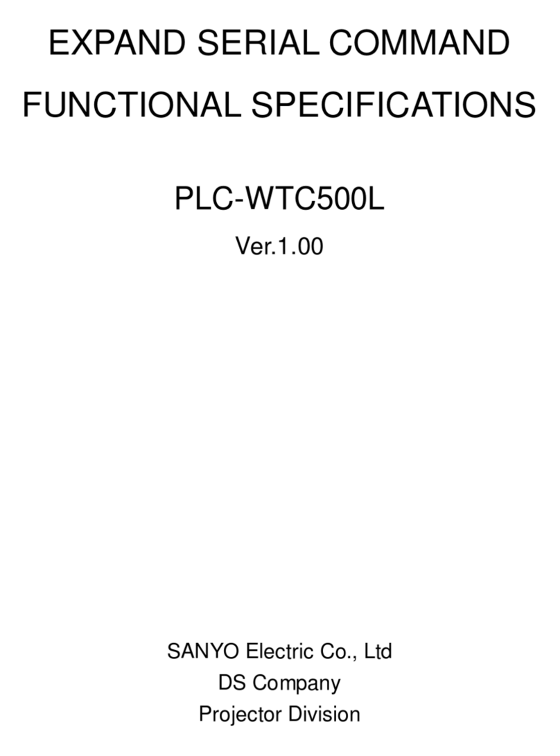 Sanyo PLC-WTC500AL - 5000 Lumens User manual