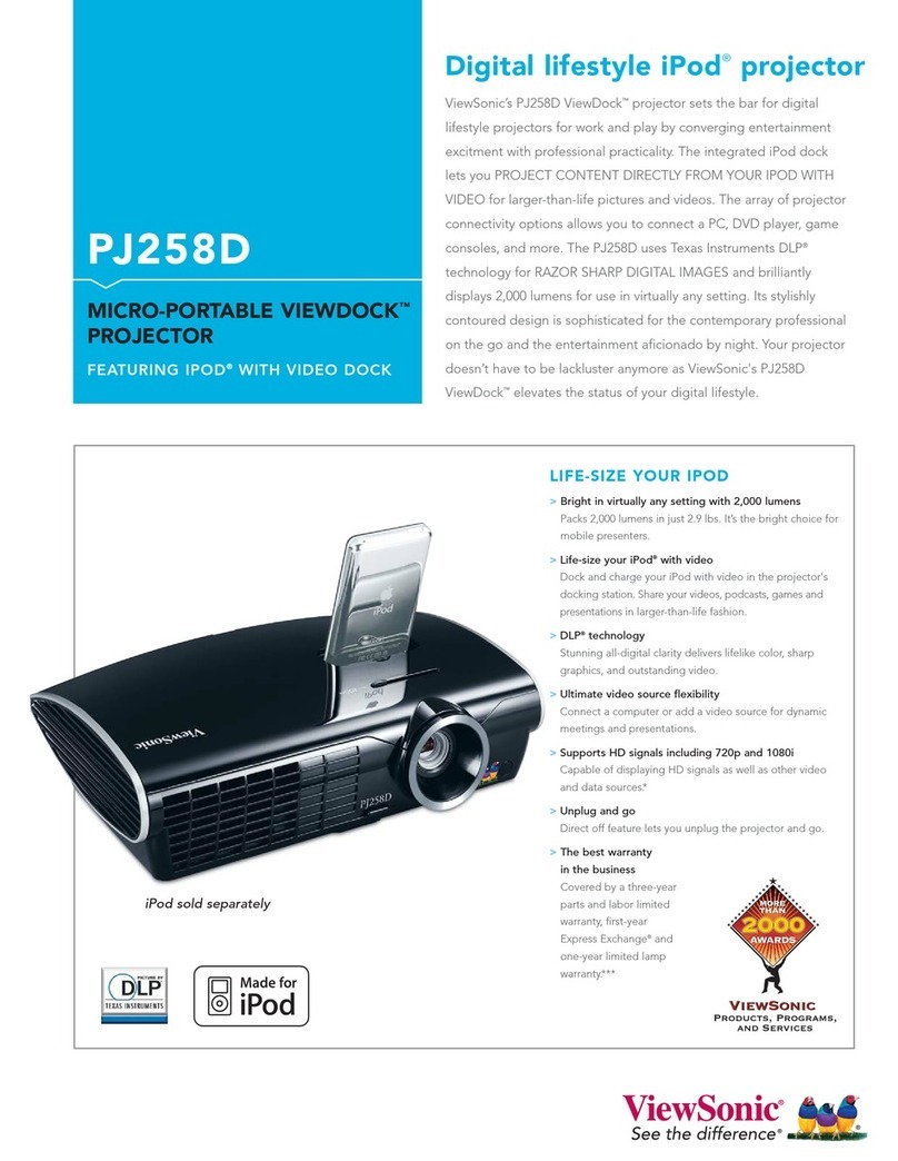 ViewSonic PJ258 User manual
