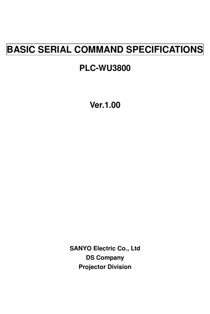 Sanyo PLC-WU3800 User manual