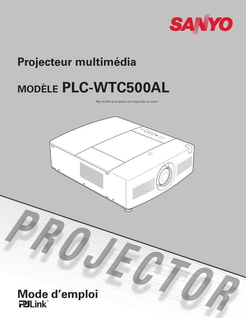 Sanyo PLC-WTC500L - 5000 Lumens Assembly instructions