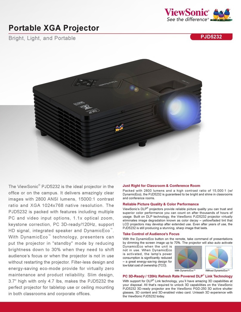 ViewSonic PJD5232 User manual