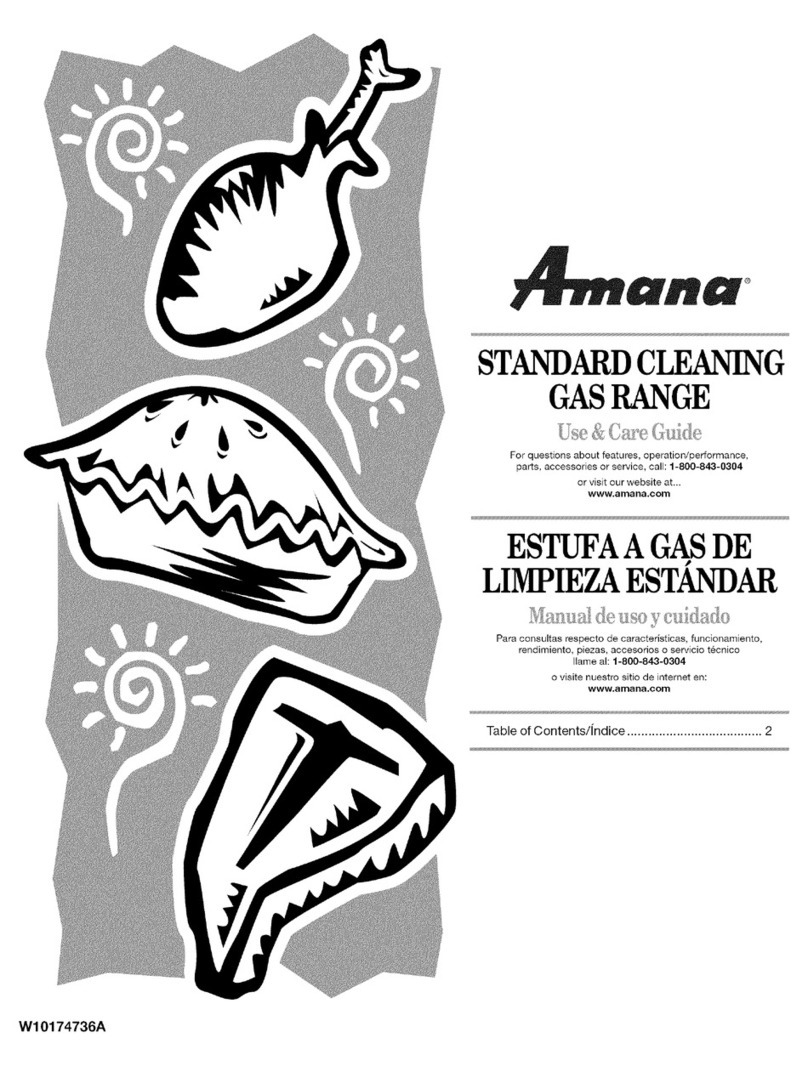 Amana AGR442VDS0 Use & care guide