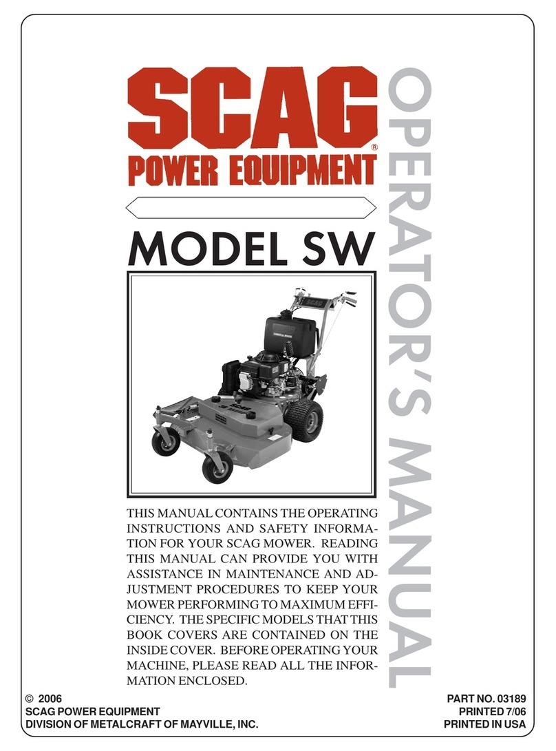 Scag Power Equipment SW Operator's manual