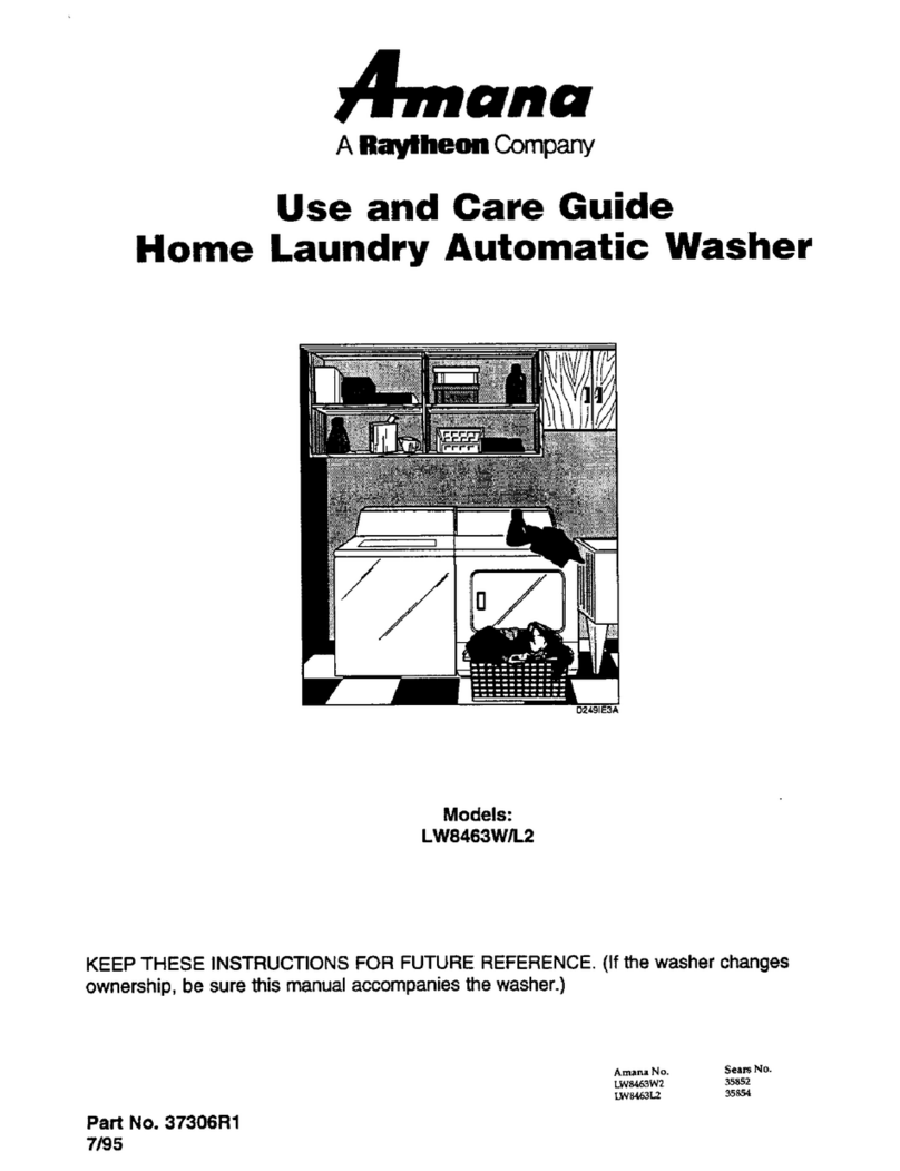 Amana LW8463W Use and care guide