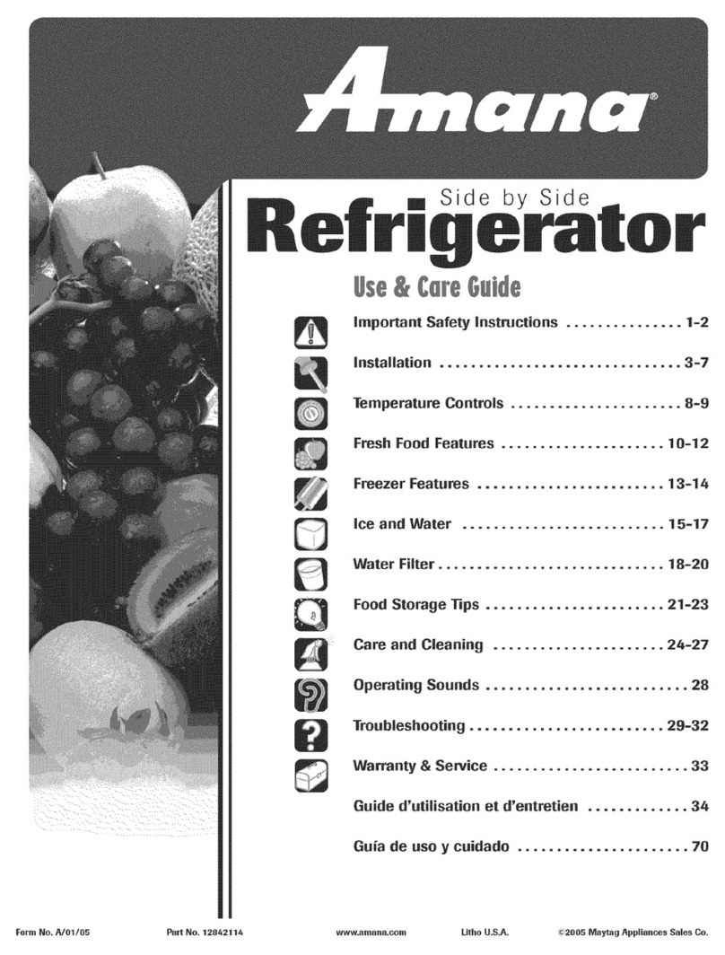 Amana ASD2620HRZ User manual