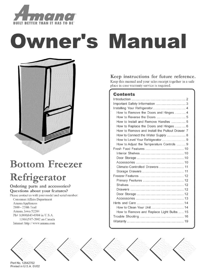 Amana ARB1905CC0 User manual Amana ARB1905CC0 User manual